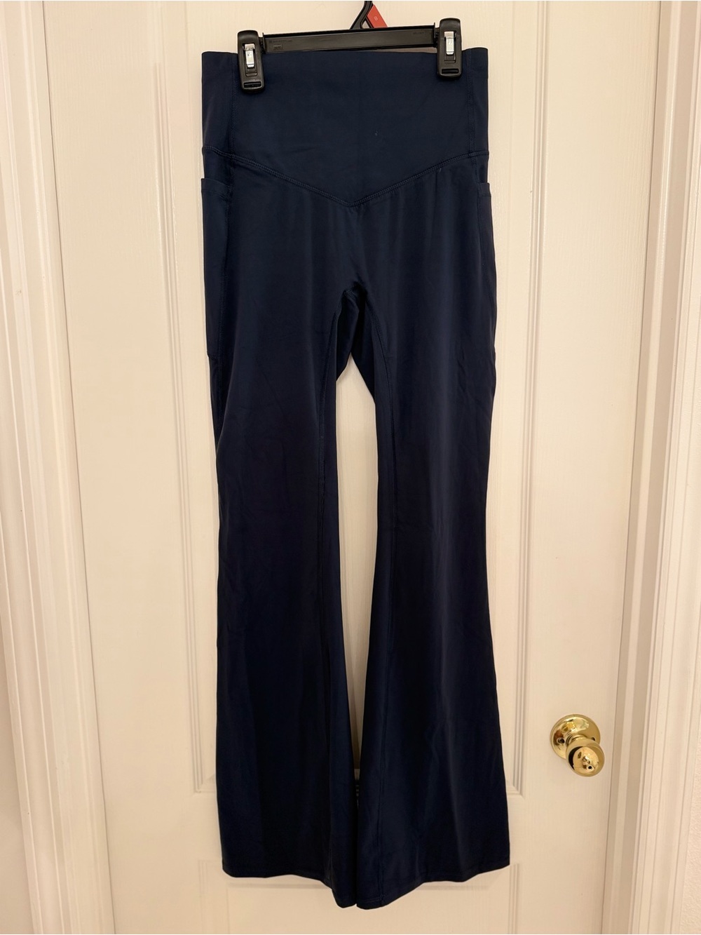 HALARA Navy High-Waist Flare Yoga Pants